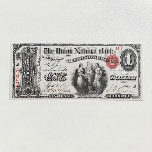 Banconota dollaro 1865 - dollaro, new
