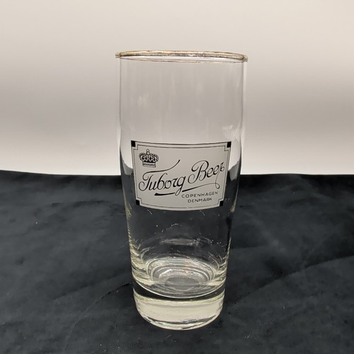 Tuborg beer glass branded - beer,