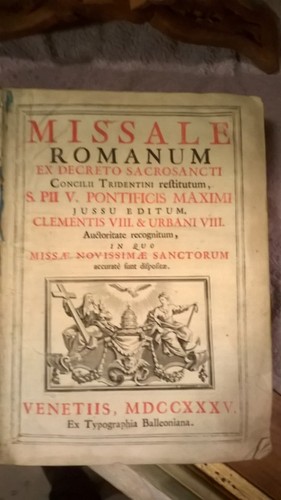Missale romanum 1735 - romanum ,