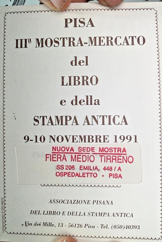 Cartolina iii mostra mercato - iii,