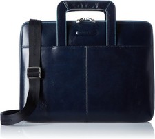 PIQUADRO BLUE SQUARE PB2629B2 BLU BORSA PORTABLOCCO CON MANICI RETRATTILI