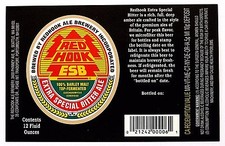 Redhook Ale Brwy REDHOOK ESB -EXTRA SPECIAL BITTER ALE label WA 12oz  Var. #4 