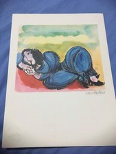 Litografia D. CANTATORE: "Polinnia"- Firmata / Certificata per Bolaffi Arte