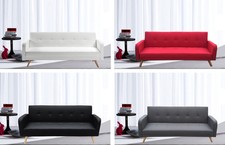 DIVANO LETTO 3 POSTI ECOPELLE