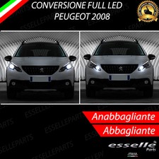 KIT FARI FULL LED PEUGEOT 2008 ANABBAGLIANTI ABBAGLIANTI 6000K CANBUS NO ERROR