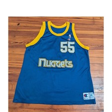 Maglia Champion Vintage Dikembe Mutombo Denver Nuggets Taglia 48/XL