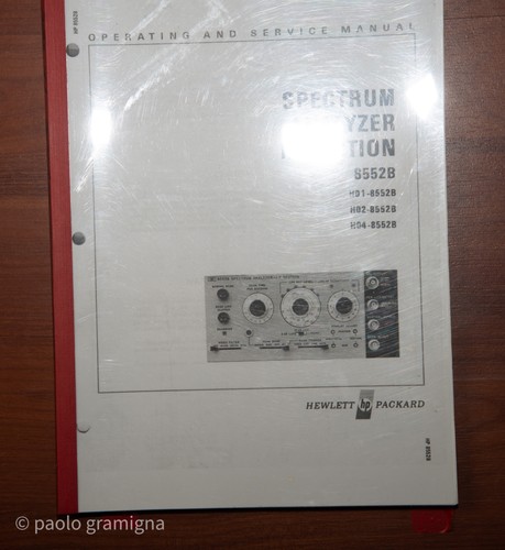 Hp8552b spectrum analyzer - hp8552b, if