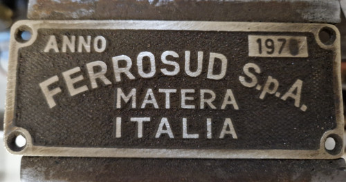 Vecchia targa insegna - targa, vagone