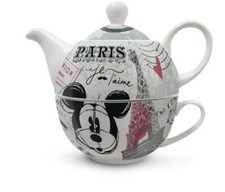 Teiera con tazza in ceramica