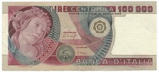 100000 lire banca italia - 100000, d'italia