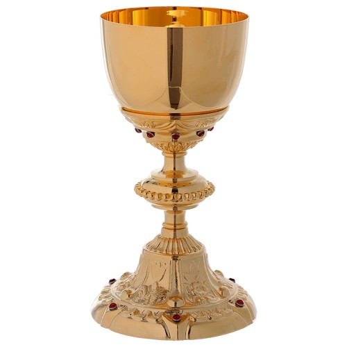 Calice barocco ottone dorato - , e