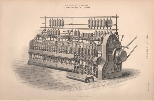 1874 stampa telaio di roving - di,