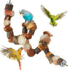 Posatoio per Uccelli, Posatoi per Pappagalli Giochi Inseparabili Accessori per G