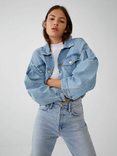 Giacca jeans giubbino corto