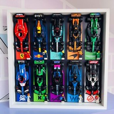 Cornice Vetrina Display Case adatta per 10 modelli Lego Formula1 SpeedChampions