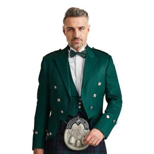 Giacca kilt uomo verde