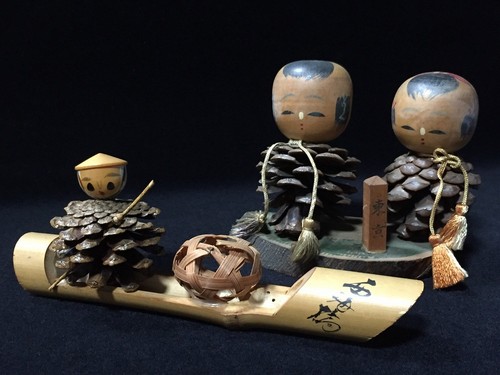 O1873 set bambole kokeshi - o1873,