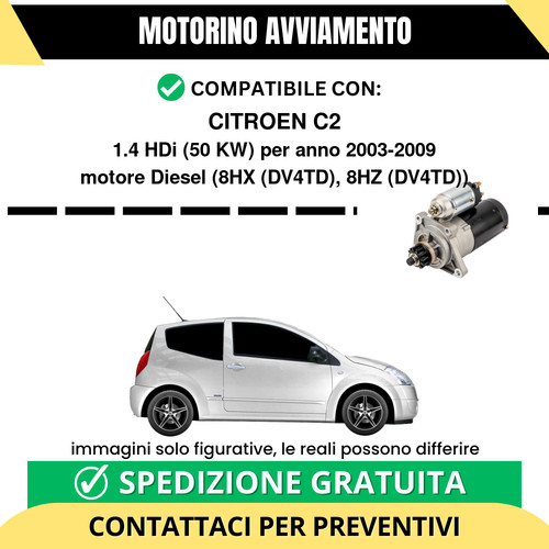 Motorino avviamento citroen - motorino,