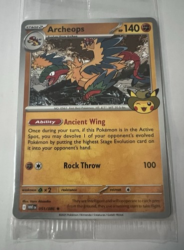 Pokemon archeops promo card - pokemon,
