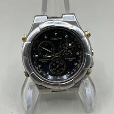 Orologio Bulova Z267D-11AC Anni '90 Modello Raro Cronografo Sveglia WR50m