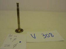Valvola motore aspirazione o scarico moto epoca Altezza totale  91,0 mm - dia...