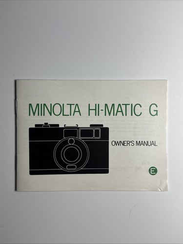 Minolta matic manuale - hi-matic,