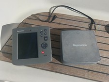 Raymarine plotter RC 435i con cover, Antenna GPS, Manuali