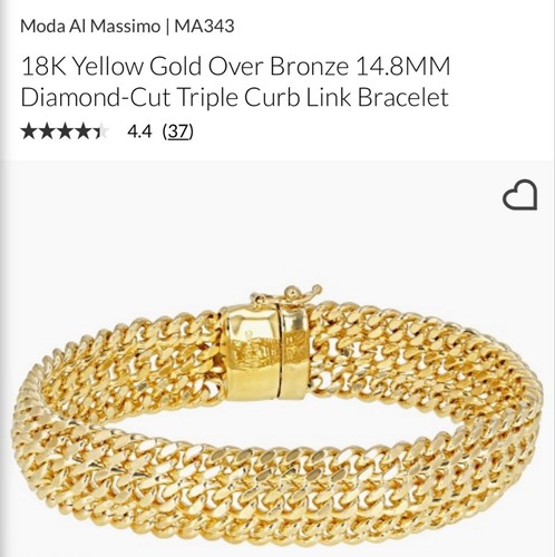 Bracciale moda massimo oro - bracciale,