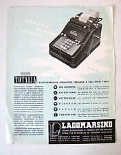 ADDIZIONATRICE/CALCOLATRICE  SCRIVENTE TOTALIA  PUBBLICITA' LAGOMARSINO