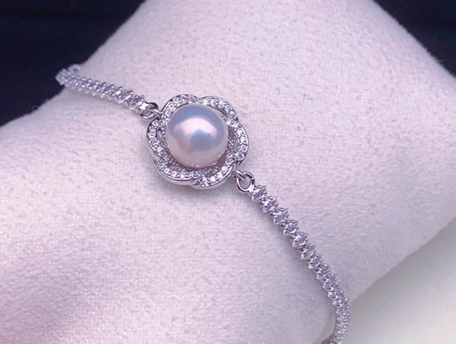 Bracciale perle aaaa - aaaa, 9-10mm