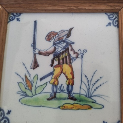 Ancien cadre tableau carreau - tableau,