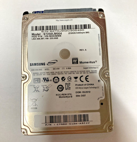 Hard disk 250gb - hard, samsung