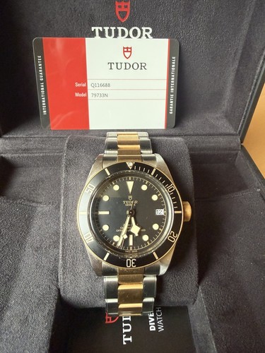 Tudor black bay 79733n - black, s&g