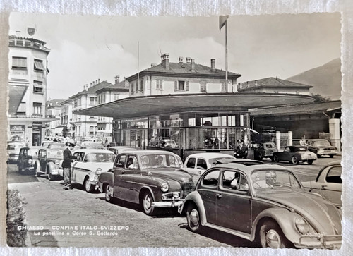 Cartolina chiasso confine - cartolina,