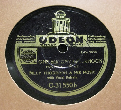 Billy thorburn una domenica - thorburn,