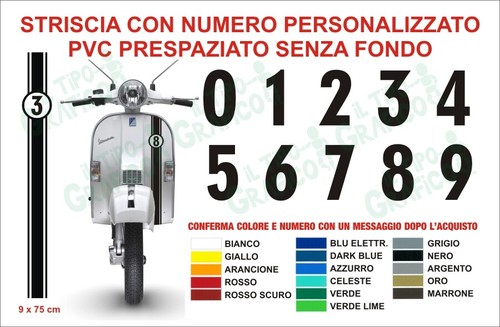 Striscia sticker numero - sticker,
