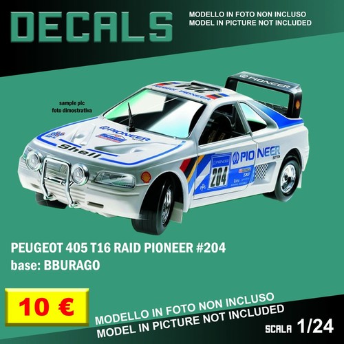 Decals repro peugeot 405 t16 - decals,