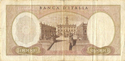 Banconota italia 000 - italia, 10.000