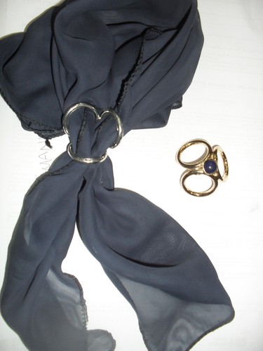 Ferma foulard anelli - foulard, 3