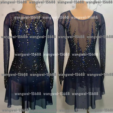 Abito pattinaggio figure ghiaccio nuovo, vestito pattinaggio figurativo per competizione B2917