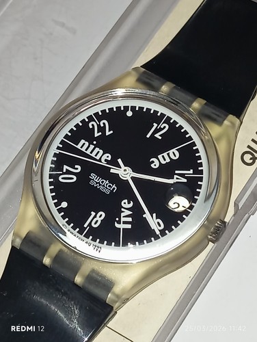 Swatch gent 1996 - black, jet
