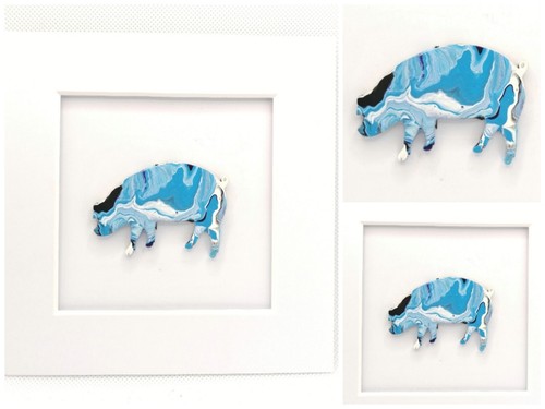 Dipinto scrofa maiale - dipinto,