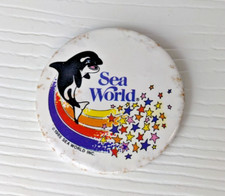 Vintage Pinback Button Sea