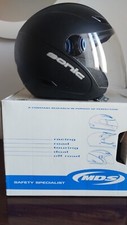 Casco Sonic MDS E2205 MONO SONIC Nero Opaco tg. M con visiera 