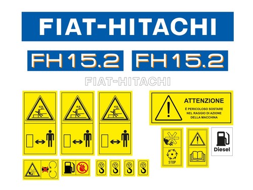 Kit adesivi escavatore - kit,