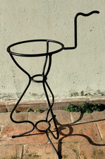 Antico Porta Vaso In Ferro