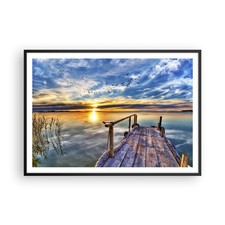 Poster 100x70cm ponte del lago