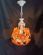 Lampadario vintage anni 80 in