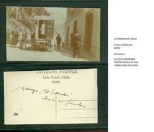 BR1422 MINICARTOLINA FOTOGRAFIA DI AMBULANZA MILITARE, USATA