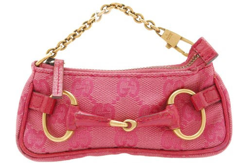 Gucci horsebit canvas pouch - gucci,